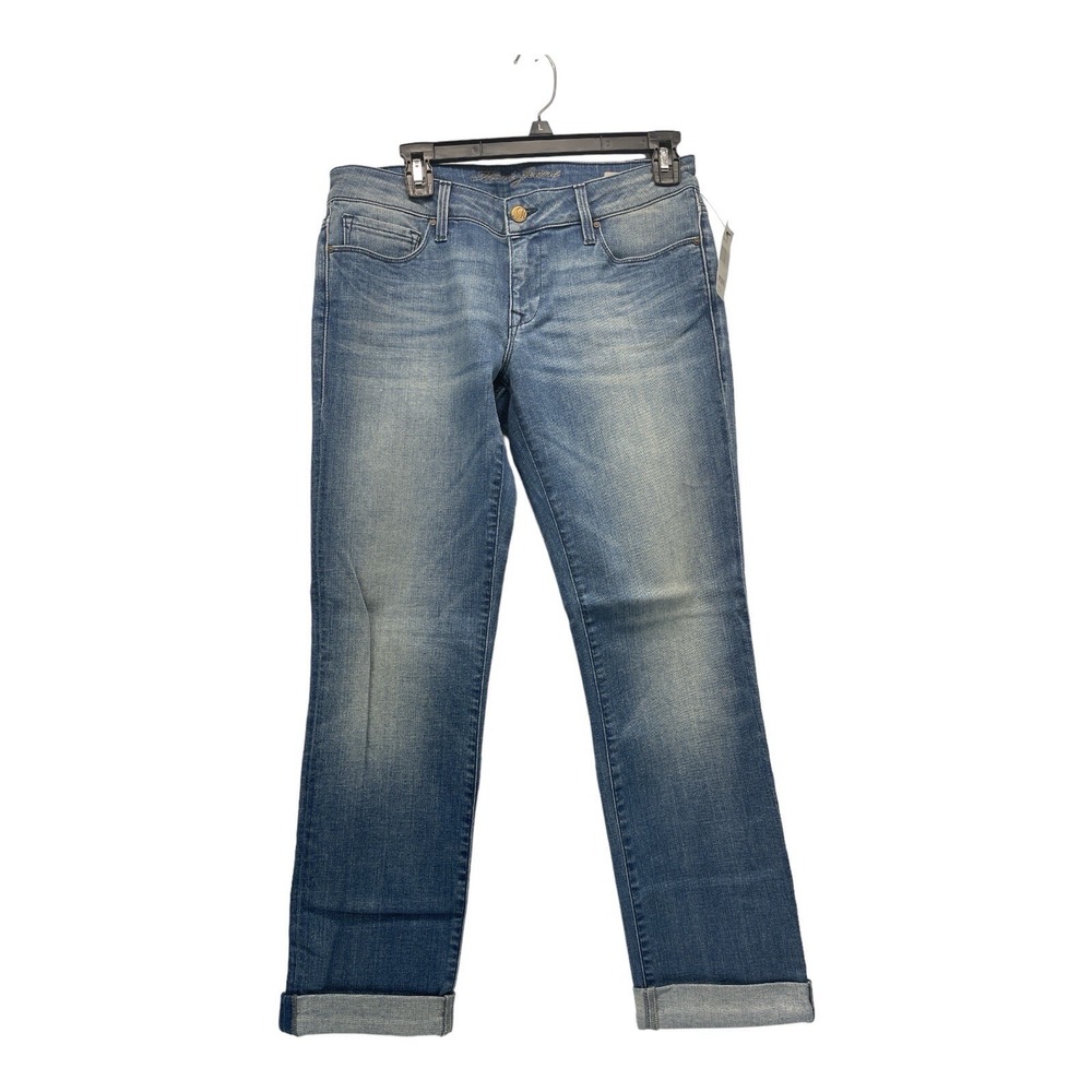 Mavi Emma Relax Straight Leg Women's Light‎ Distressed Blue Jeans Pants size 27